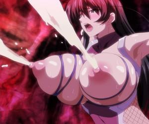 触手で拘束され拷問器具でハードプレイ調教され母乳を噴射する美女