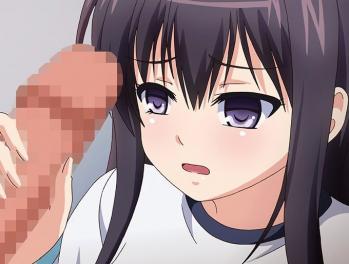 顔と同じくらいの大きさのオチンポを目の前にして恍惚な表情を浮かべる美少女