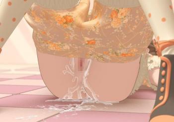 《3DCG》エロ動画を見せられて愛液ダラダラになっちゃうロリ美少女