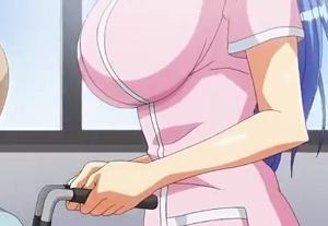 おっぱいデカすぎてナース服パンパンの美女にオチンチンを看護してもらう