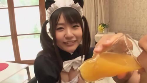 『フェラ抜き』「おかえりなさいませご主人様」黒髪キュートなロリテレビタレント‘つぼみ’ちゃんが超可愛いメイドになっちゃった！！からだに！