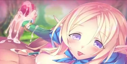 ビッチエルフがおちんちんを手コキしてアヘ堕ちさせようとしてくるｗｗｗ