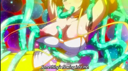 巨乳のファイターが触手に拘束されて犯されちゃう