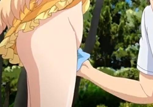 朝から外で妹のおまんこくちゅくちゅ♡♡