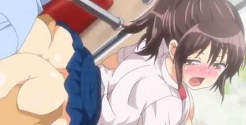 むっちりボディの女子校生が電車の中でパコパコされる！