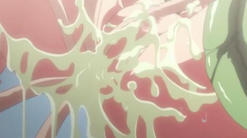 巨乳女の子が触手に大事な所をガンガン責められるｗ