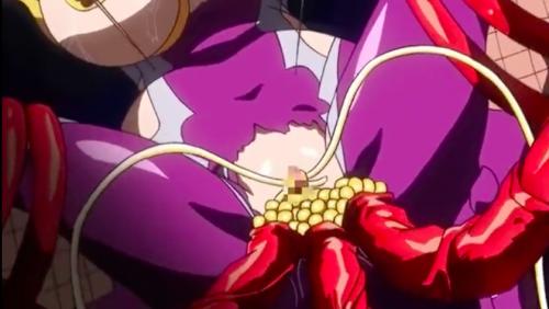 触手に拘束されて犯されてアヘ顔晒す女達
