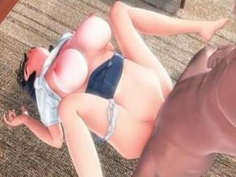 デカチンをロリ少女にぶっこんで中出し
