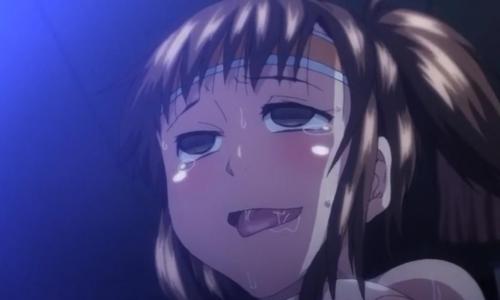 ポニーテールの女の子が子宮にちんぽぶっさされてアヘ顔！