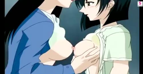 ＜レズ＞女の子に痴漢されてる？！びっくりしているうちにどんどん激しい責めになってきてイッちゃう・・・