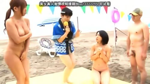 『爆乳』野外近親相姦スペシャル企画！夏真っ盛りのビーチで2大鉄板情欲的レクリエーション大会！KカップにJカップ…巨乳巨尻まぶしい日焼け跡！！