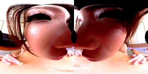 『騎乗位』【業界至極級画質！】女の子が小さく見えない実際スケール！サイドバイサイドによる高画質3DVRを臨場感たっぷりバイノーラル録音で収録！