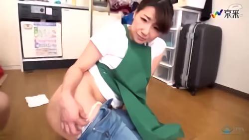 『美尻』自宅に呼んだ家事代行ご婦人がピッタピタのズボンでパンティーラインが浮き出るほどのチャームポイント的な豊満尻だったら…ガマンができず！