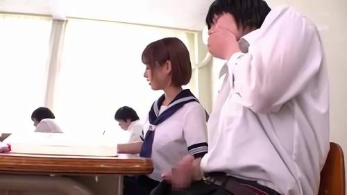 『女子高生』チンポにサイレント痴女遊び！ドキドキ学校5局面！声が出せないシチュエーションでチンポをビンビンにされ強〇的に射精させられる至極のカイ！