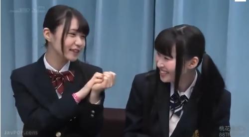 『女子校生』下着のモニターリサーチと称して、今時の女子○生に乳もみインタビューを実施！オシャレ番長ひかるちゃんとボケ担当めいちゃん。！