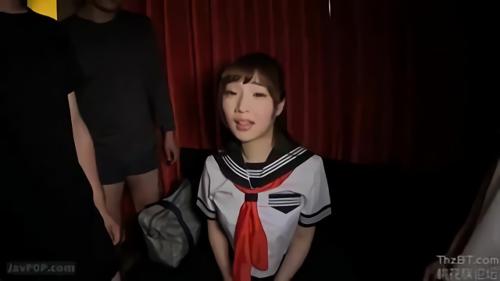 『巨乳』学校一の制服美少女星野凛花ちゃんと学校帰りのアブないアルバイトでオヤジ達とのぶっかけ輪●記録。肉便器と化した従順ペットち！