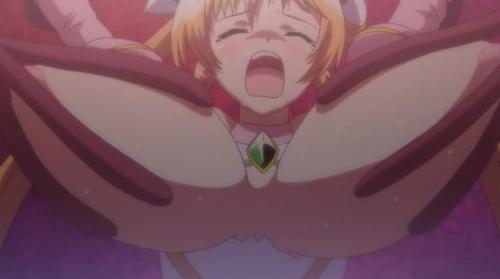 かわいらしい美少女ヒロインが捕まっておっぱい引っ張られて爆乳化！