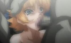 ゴリゴリのゴブリンが小さな身体の女の子にイラマチオさせる！