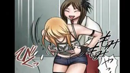【モーションコミック】魔を祓うもののハズが体を敏感にされ百合プレイ♡