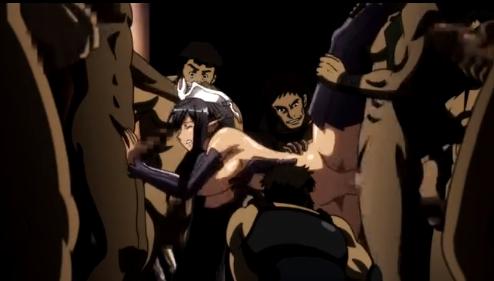 戦いに敗れた女戦士は男たちの精のはけ口にされる！