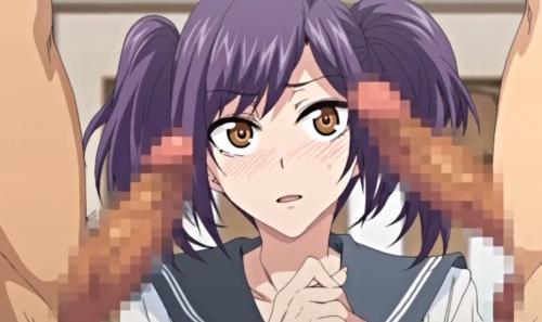 ツインテールのお姉さんが二本のデカマラにドキドキしちゃう！