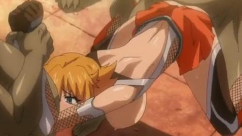《対魔忍アサギ》しくじった！汚い男どもの性欲の捌け口にされる！