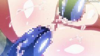 魔法少女が悪者に捕らえられて二穴を開拓される