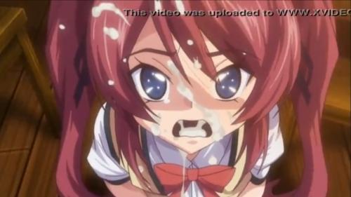 赤髪ツインテの女の子の口にガンガン突いて顔に出しまくれ♡♡
