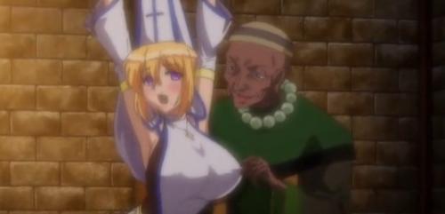 エッチな身体の美女神官さん、地下牢に捉えられ拘束されて輪姦されちゃう！