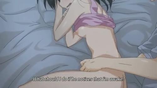 大好きな兄とセックスしたくて淫らな格好で寝たふりをするロリっこ