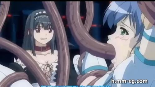 ロリ少女が動けないようにされ、モンスターに全ての穴を突かれる！