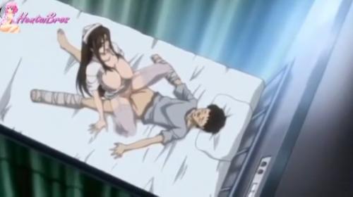 ギプスして入院しているショタのオチンポを貪る巨乳メガネ看護師さん！！