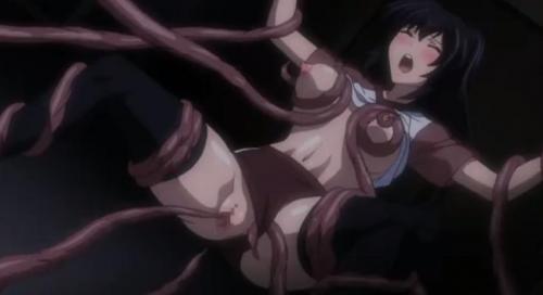 触手モンスター少女から犯される美少女！このままじゃ壊れちゃう！！