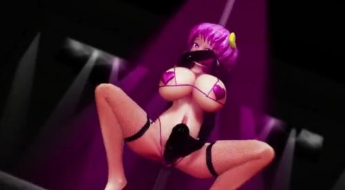 でっかいちんぽの巨乳少女が縄でつるされちんぽしごかれ絶頂いき！！