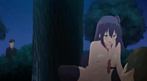秀才美少女が夜の公園で興奮しまくりセックス！