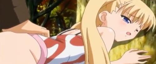 嫌っている義父に青姦セッ●ス指導されちゃう金髪ロ●美少女！！
