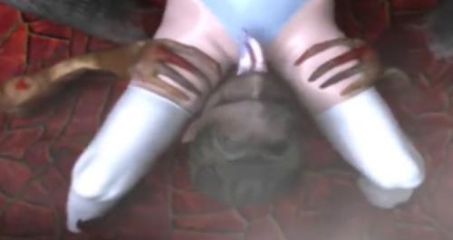 触手の魔の手にあそこ舐められ凌辱SEX！！