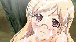 金髪メガネ美女にか野外でぶっかけwwww