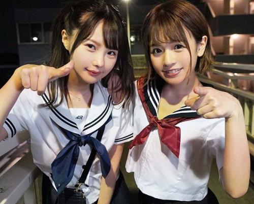 『早く虐めたい！！』ロリ系美少女二人組がM男宅へ訪れて痴女る！？杭打ち騎乗位とW痴女責めでイカセちゃいました？！