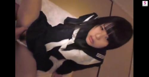 【女子高生】黒髪色白JKがいちゃいちゃセックスでイキまくる