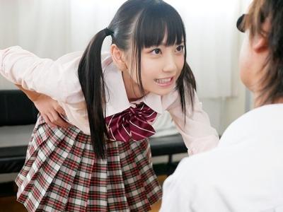 【七沢みあ】ツインテ小悪魔JKが担任にチクビ責めやセンズリして亀頭舐めフェラ♥♥ちっぱい揉ませたら小悪魔まんこに挿入
