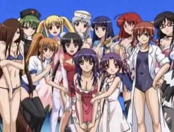 15人のギャルとセックスできるハーレム状態！ !!