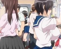 電車内に発育抜群JKは全員ヤれる！痴漢してセクハラして中出ししまくる！