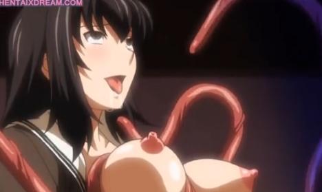 【触手】女子校生達のレイプ！触手で同じJKのあそこをいじりまくってアヘ顔アメクしちゃってる！