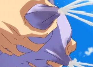 服の上から胸をもまれて母乳を吹き出す奥様