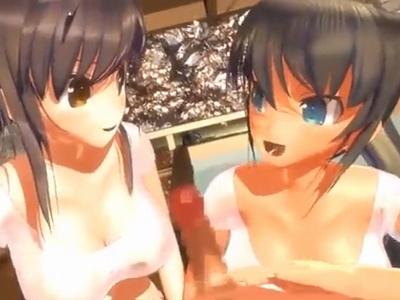 チンチンが大好きな女の子達とのHに大興奮