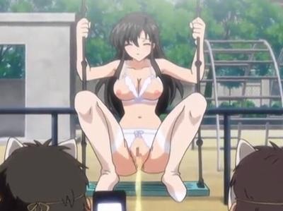学校のアイドルJKを公園で露出させ強制放尿！！