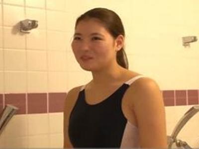 #デビュー作品　スクール水着#『締まる～』鍛え抜かれた巨乳なアスリート美女と濃厚SEX！スタイルがいい感じの女の子