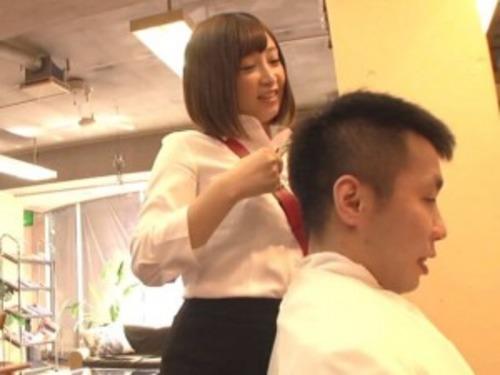 【きみと歩実】男の願望を叶える妄想的バーチャル♡外観は普通の美容院だけど中はSEXしまくり無法地帯のメンズ専用巨乳種付け美容院