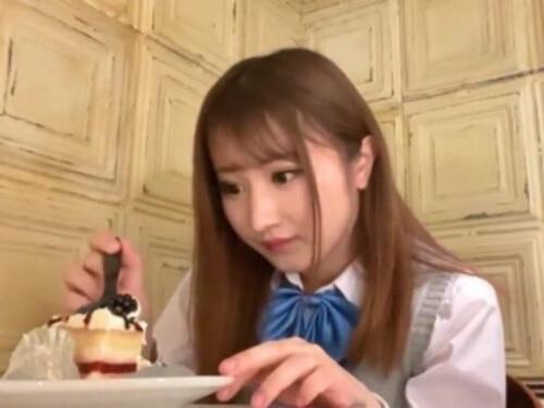 【素人ハメ撮り】出会いアプリでみつけた巨乳の女子〇生！恋人気分でぷちデートからホテルで中出しSEX！
